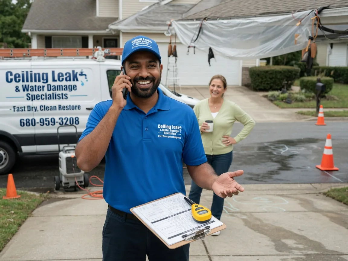 Ceiling Leak Cleanup Buckeye Lake, OH FAQs